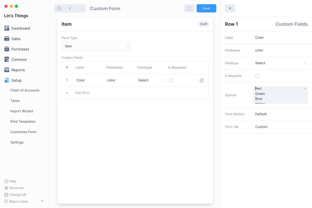 Journal Entry Screenshot