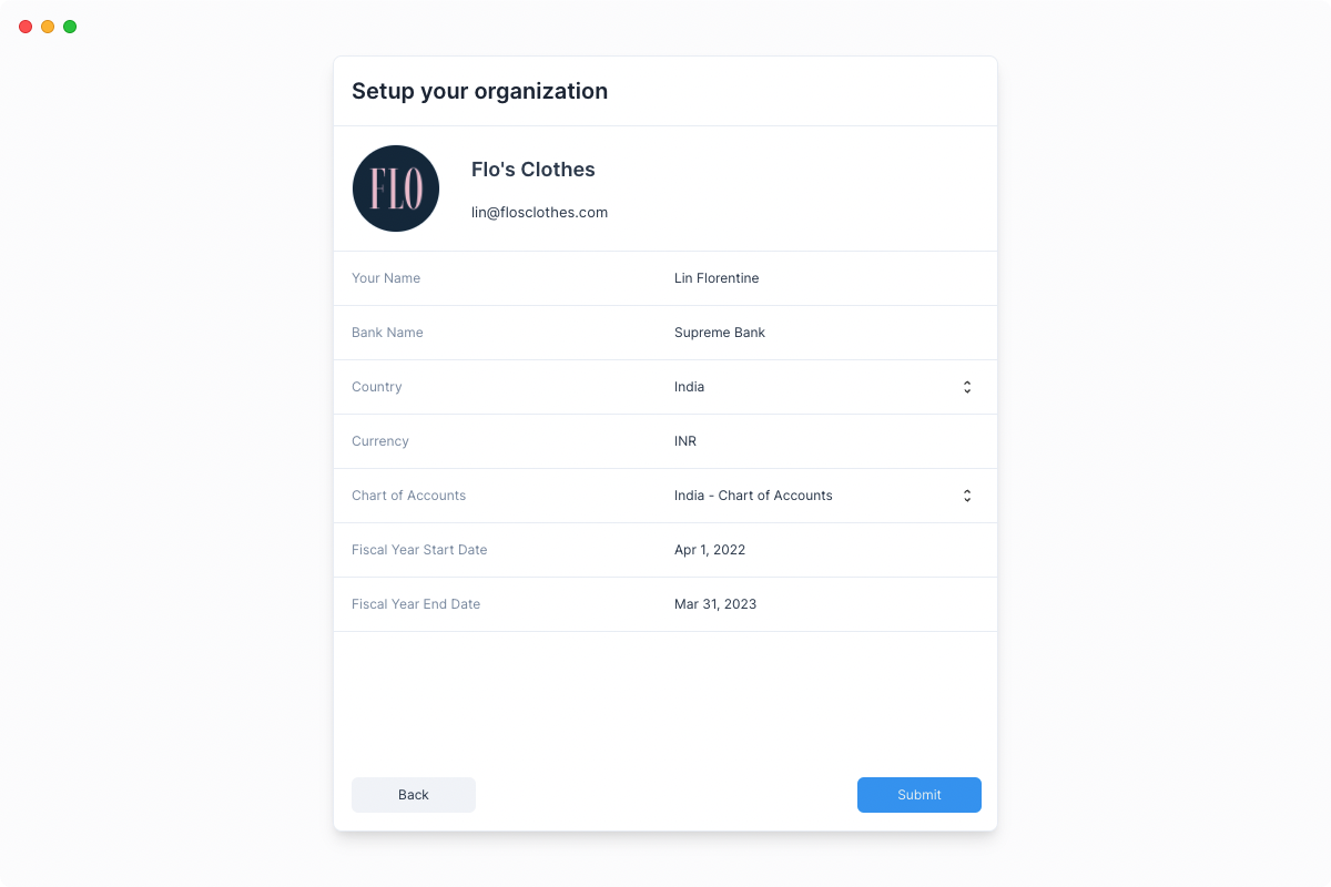 Journal Entry Screenshot