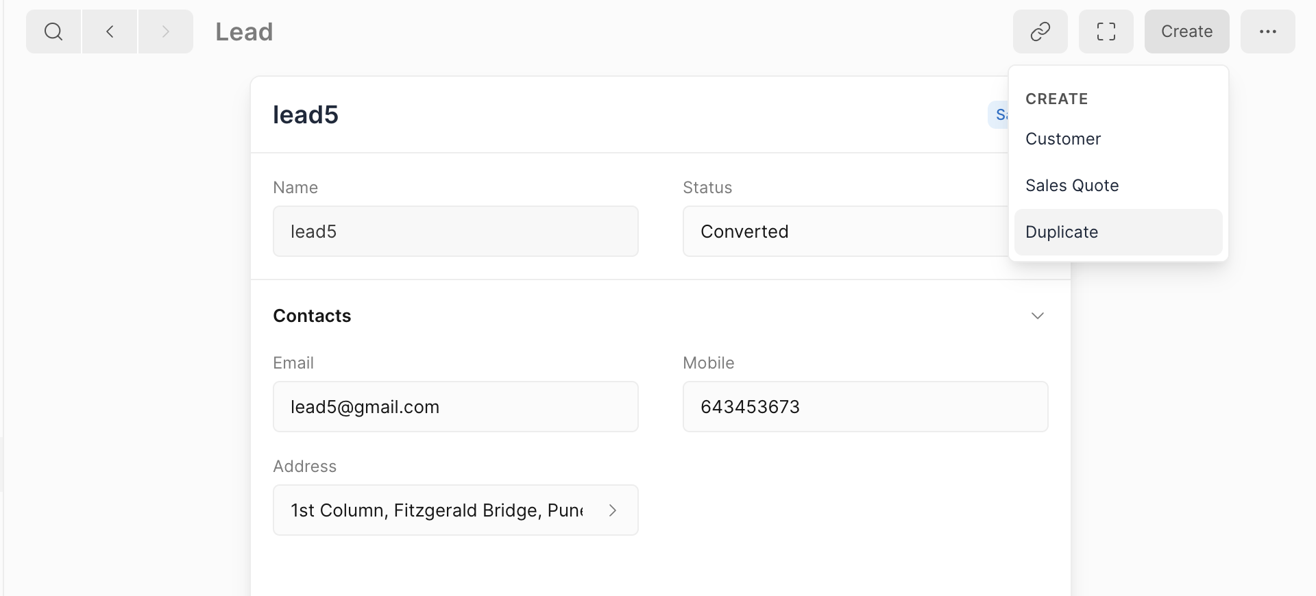 Journal Entry Screenshot